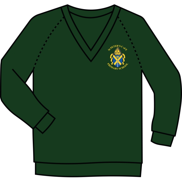 St Peters VA Primary School - V Neck Sweatshirt