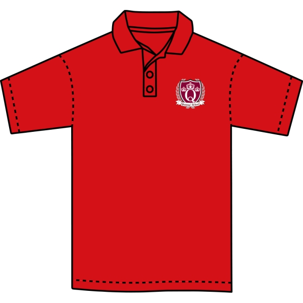 Queens School - House Colour Pe Polo Shirt