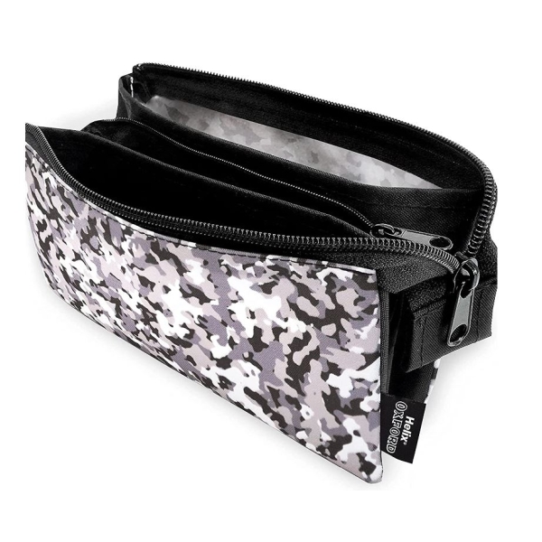 Helix Oxford Urban Canvas Pencil Case - Camo Grey