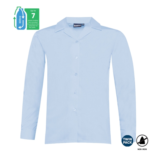 GENERIC SHIRTS - Long Sleeve Revere Blouse