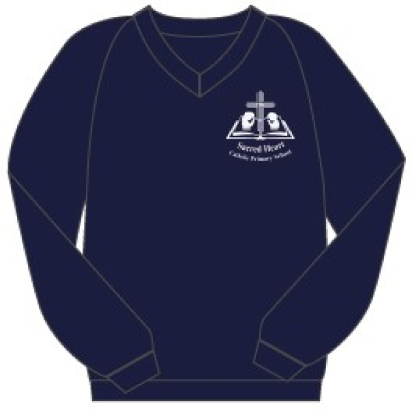 Sacred Heart Catholic Primary School & Nursery - Knitted V-Neck Jumper