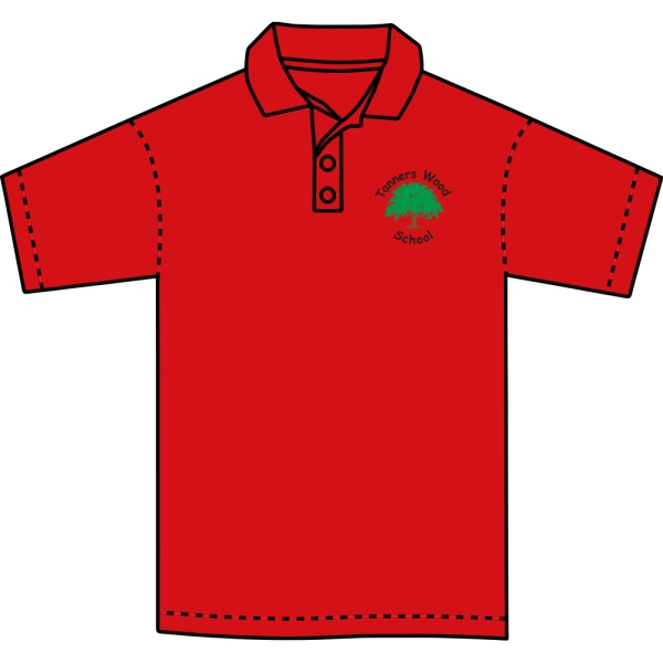 Tanners Wood Junior School - Polo Shirt - Red