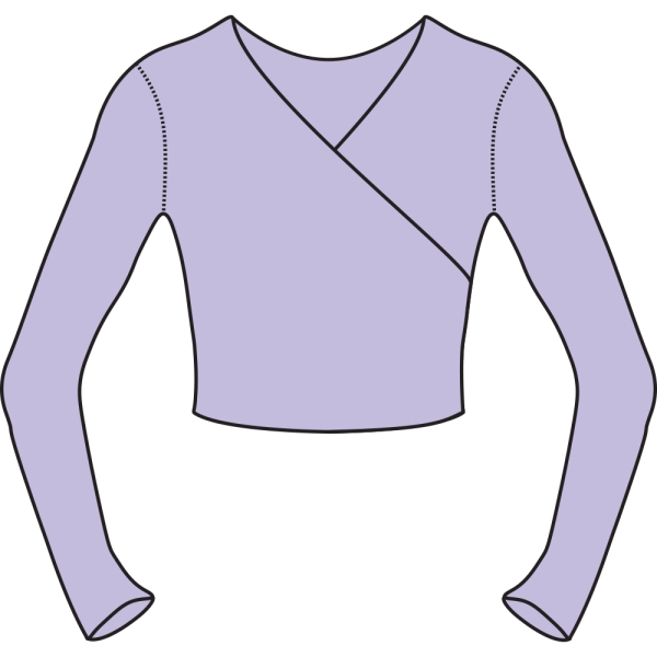 Harpenden Dance School - Pre-Primary Lilac Wrap Top