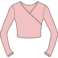 Lesnick School of Ballet and Theatre Arts - Pink Wrap Top