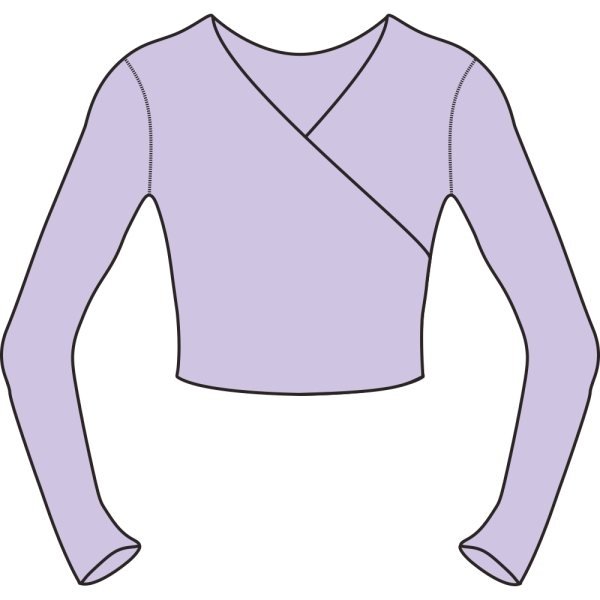 Lilac Wrap Top