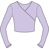 Lilac Wrap Top
