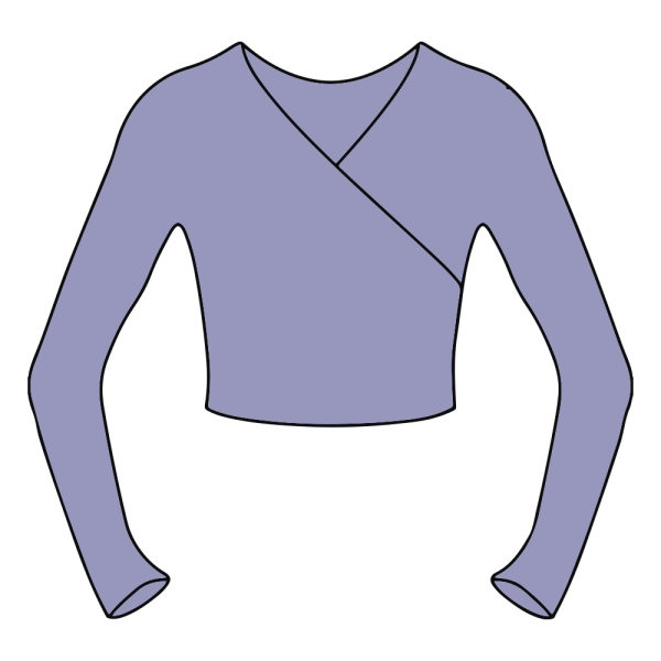 Lavender Wrap Top