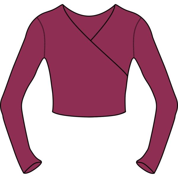 Lesnick School of Ballet and Theatre Arts - Mulberry Wrap Top