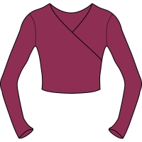 Lesnick School of Ballet and Theatre Arts - Mulberry Wrap Top