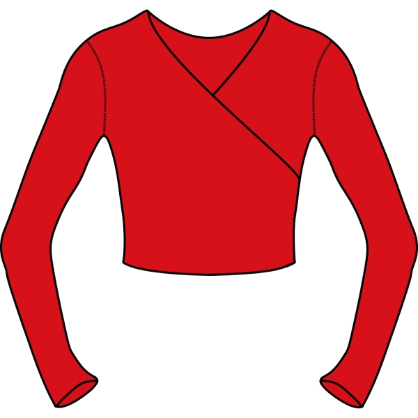 Lesnick School of Ballet and Theatre Arts - Red Wrap Top