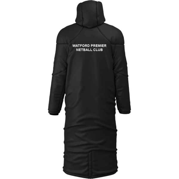 Watford Premier Netball Club - Long Thermal Bench Jacket