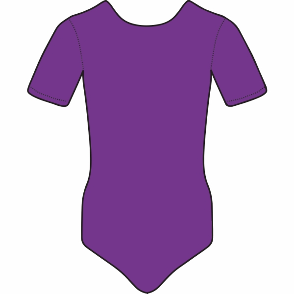 Purple Cap Sleeve Leotard