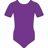 Purple Cap Sleeve Leotard