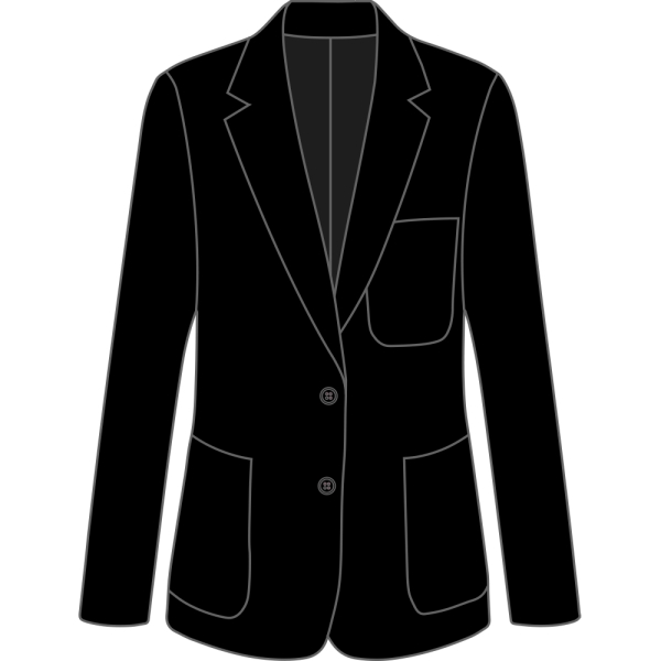 Watford Grammar School for Girls - 6th Form Black Fitted Suit Jacket