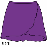 Dance ARC - Aubergine Mock Wrap Skirt
