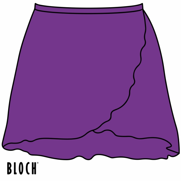 Dance ARC - Aubergine Mock Wrap Skirt