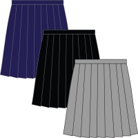 Waistband Stitch Pleat Skirt