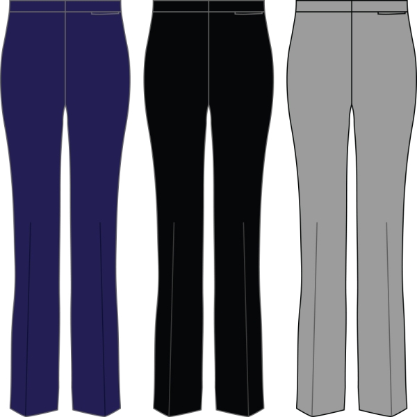 Girls Senior Slim Leg Trousers