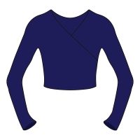 Navy Wrap Top