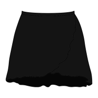Black Wrap Skirt