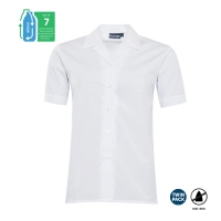 GIRLS Short Sleeve Revere Collar Blouse (2 Pack)