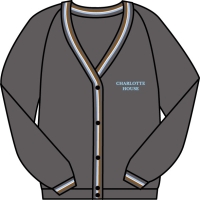 Charlotte House Preparatory School - Grey / Trim Cardigan