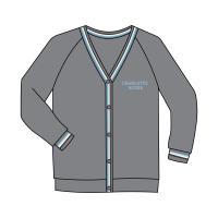 Charlotte House Preparatory School - Grey / Trim Cardigan