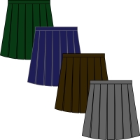 Girls Junior Box Pleat Skirt