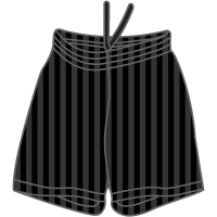 Black Shadow Stripe PE Shorts