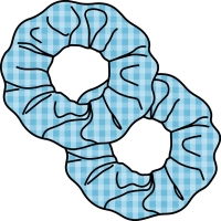 Gingham Summer Hair Scrunchies