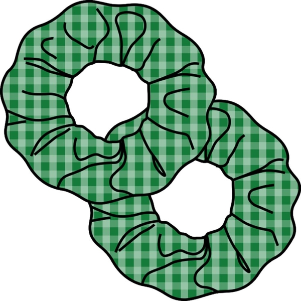 Gingham Summer Hair Scrunchies