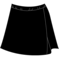 Black Sports Skort