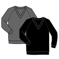 Knitted V-Neck Jumper