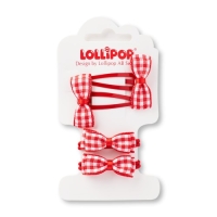 Gingham Hair Bow Set