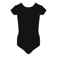Black Cap Sleeve Leotard
