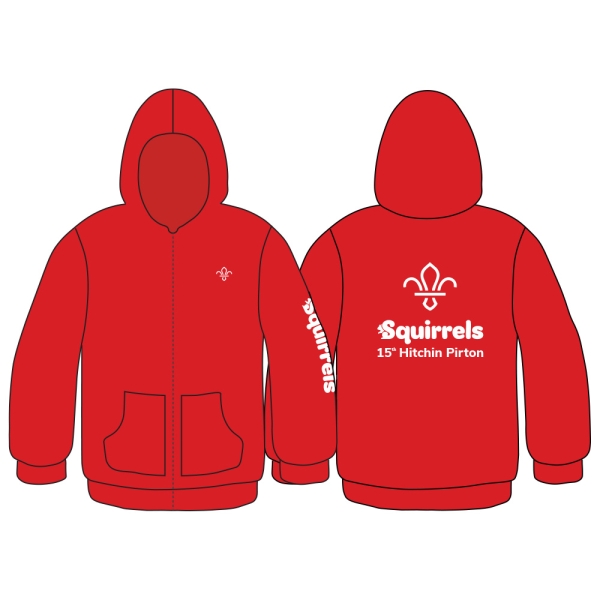 15th Hitchin Pirton Scouts - Squirrels Leader Zip-Up