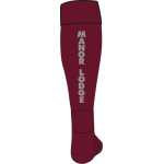Manor Lodge - Maroon Sports Socks
