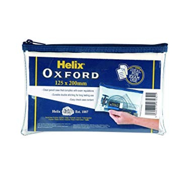 Oxford Clear Pencil Case - Small & Large