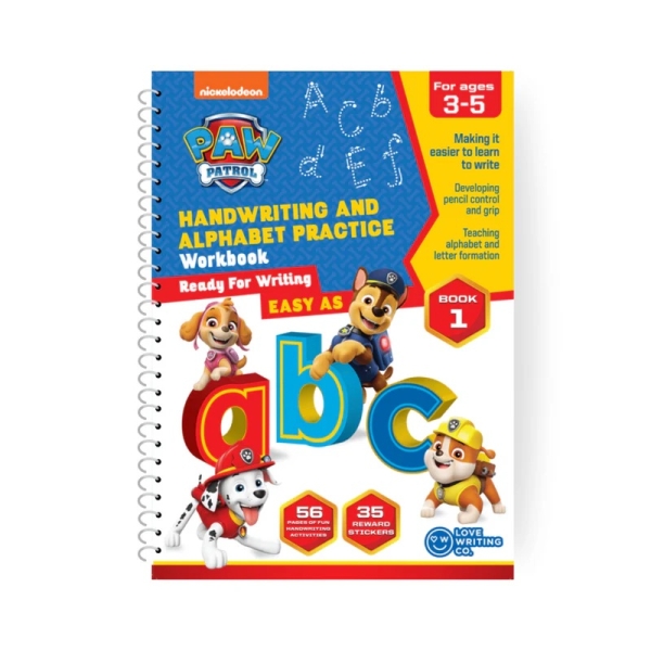 Love Writing Co. Paw Patrol Activity Book