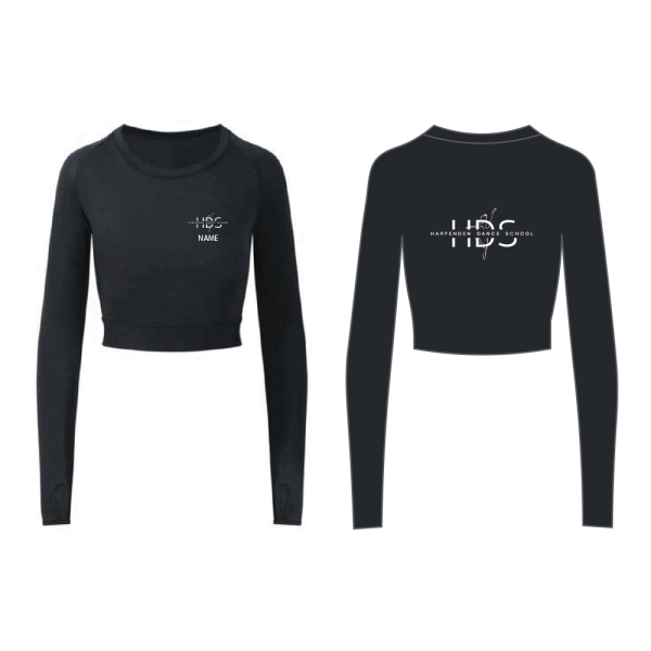 Harpenden Dance School - Long Sleeve Crop Top