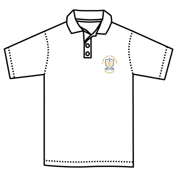 St Johns Catholic Primary School - White Polo Shirt