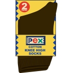 (2 PK) Brown Long Socks