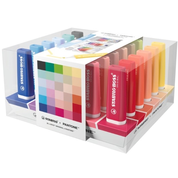 Stabilo X Pantone - Desk Set of 30 Highlighters
